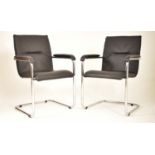 IN THE MANNER OF EAMES - PAIR OF 20TH CENTURY OFFICE DESK CHAIRS