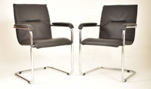 IN THE MANNER OF EAMES - PAIR OF 20TH CENTURY OFFICE DESK CHAIRS