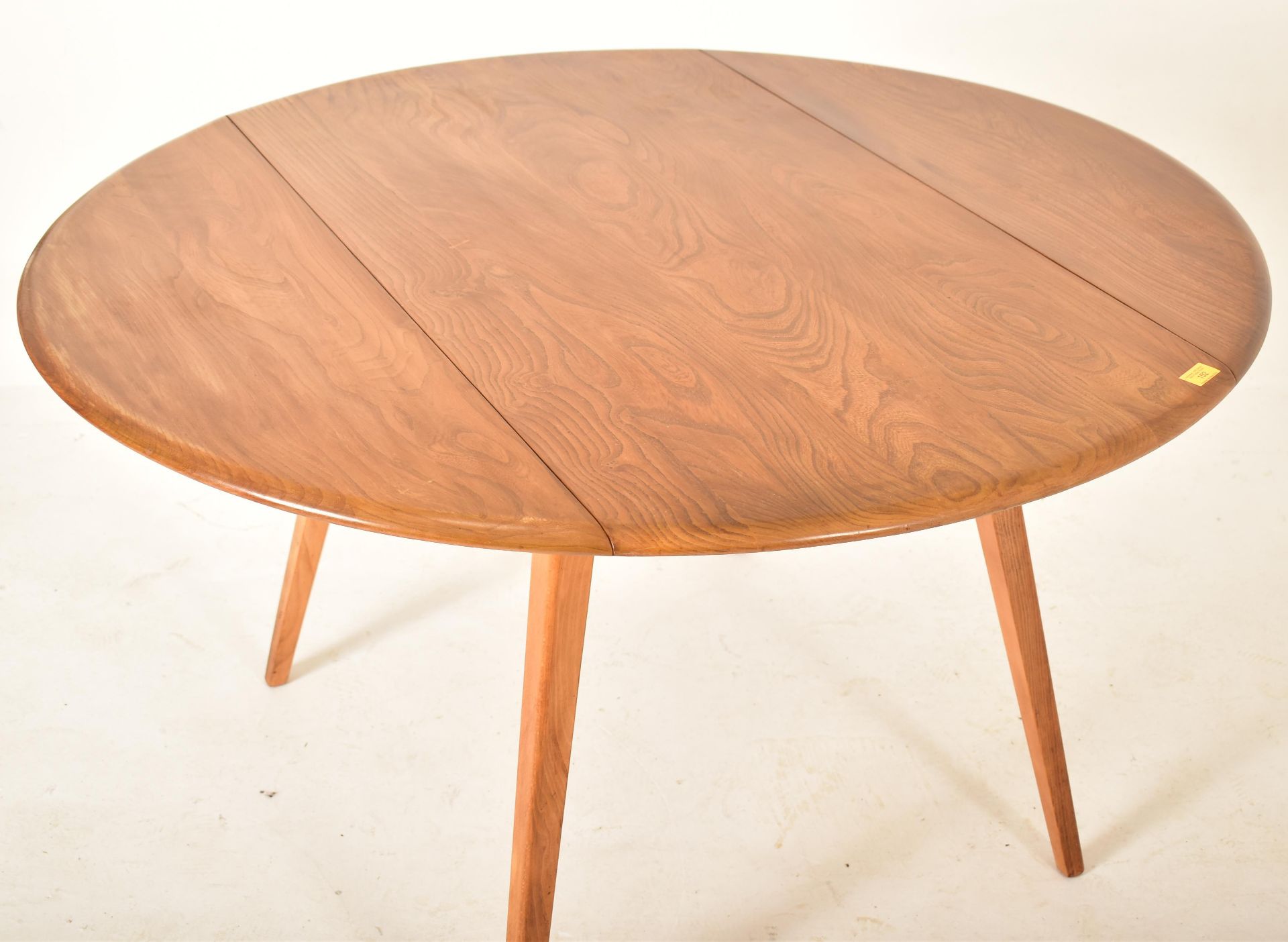 ERCOL - VINTAGE LIGHT BEECH & ELM DROP LEAF DINING TABLE - Image 3 of 8