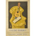 VALDO BARBEY - MID CENTURY EXHIBITION ADVERTISING POSTER