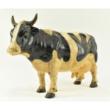 LARGE CONTEMPORARY HEAVY CAST IRON MODEL OF A COW