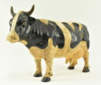 LARGE CONTEMPORARY HEAVY CAST IRON MODEL OF A COW