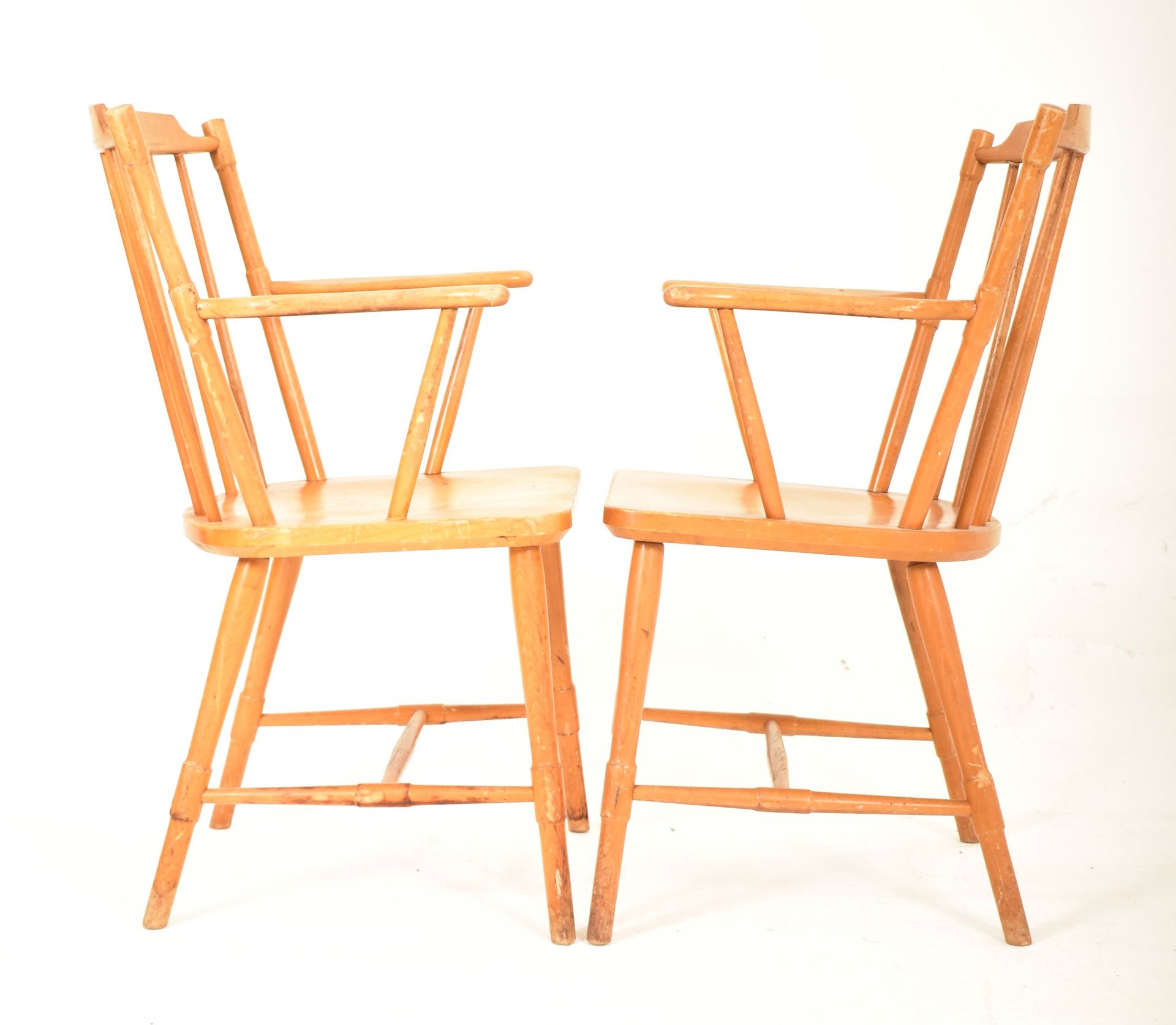 BORGE MOGENSEN - SET OF FOUR MID CENTURY BEECH FRAMED CHAIRS - Image 3 of 4