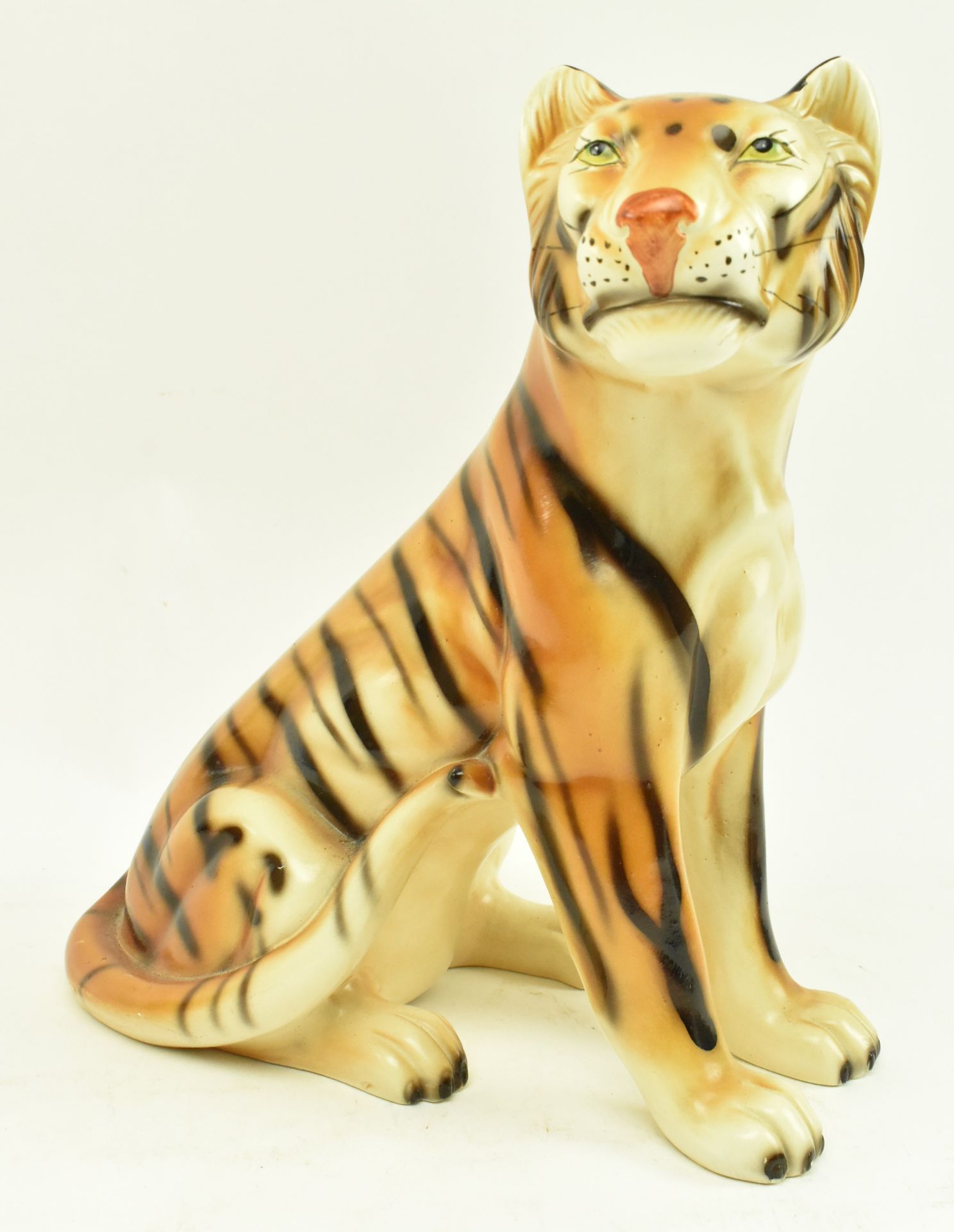 LARGE 1960S ITALIAN FLOOR STANDING CERAMIC TIGER - Bild 8 aus 10