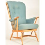 ERCOL - WINDSOR MODEL - MID CENTURY HIGH BACK ARMCHAIR