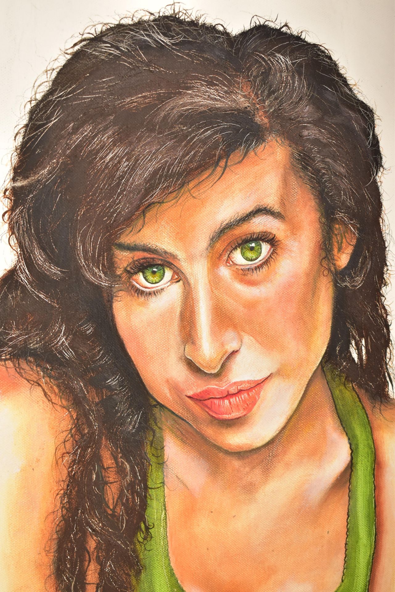 CONTEMPORARY ACRYLIC ON CANVAS PAINTING OF AMY WINEHOUSE - Image 2 of 5