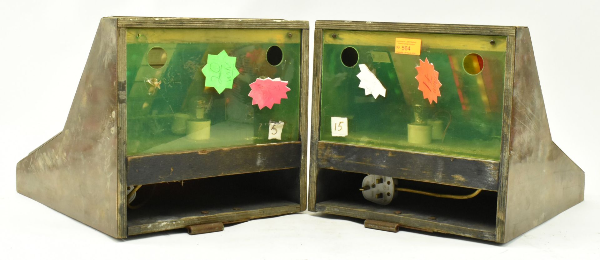 PAIR OF VINTAGE FAIRGROUND BINGO LIGHT BOXES / MACHINES - Bild 5 aus 7