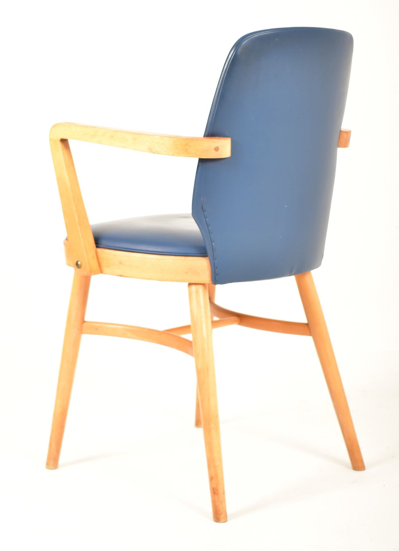 BEN CHAIRS - SET OF THREE RETRO BEECH FRAMED DINING CHAIRS - Image 6 of 7