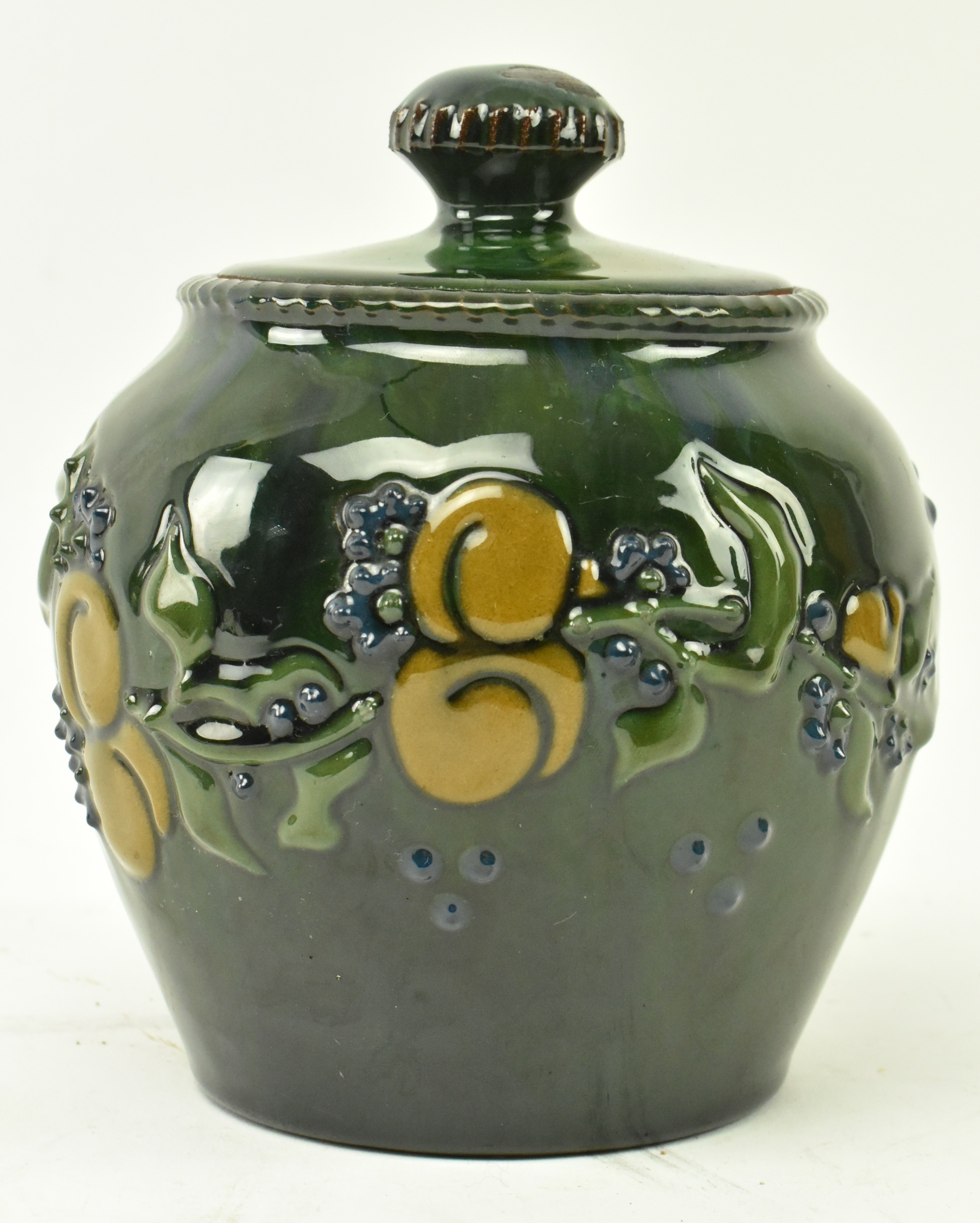 ELTONWARE POTTERY, CLEVEDON - TWO LIDDED TOBACCO JARS - Image 3 of 6