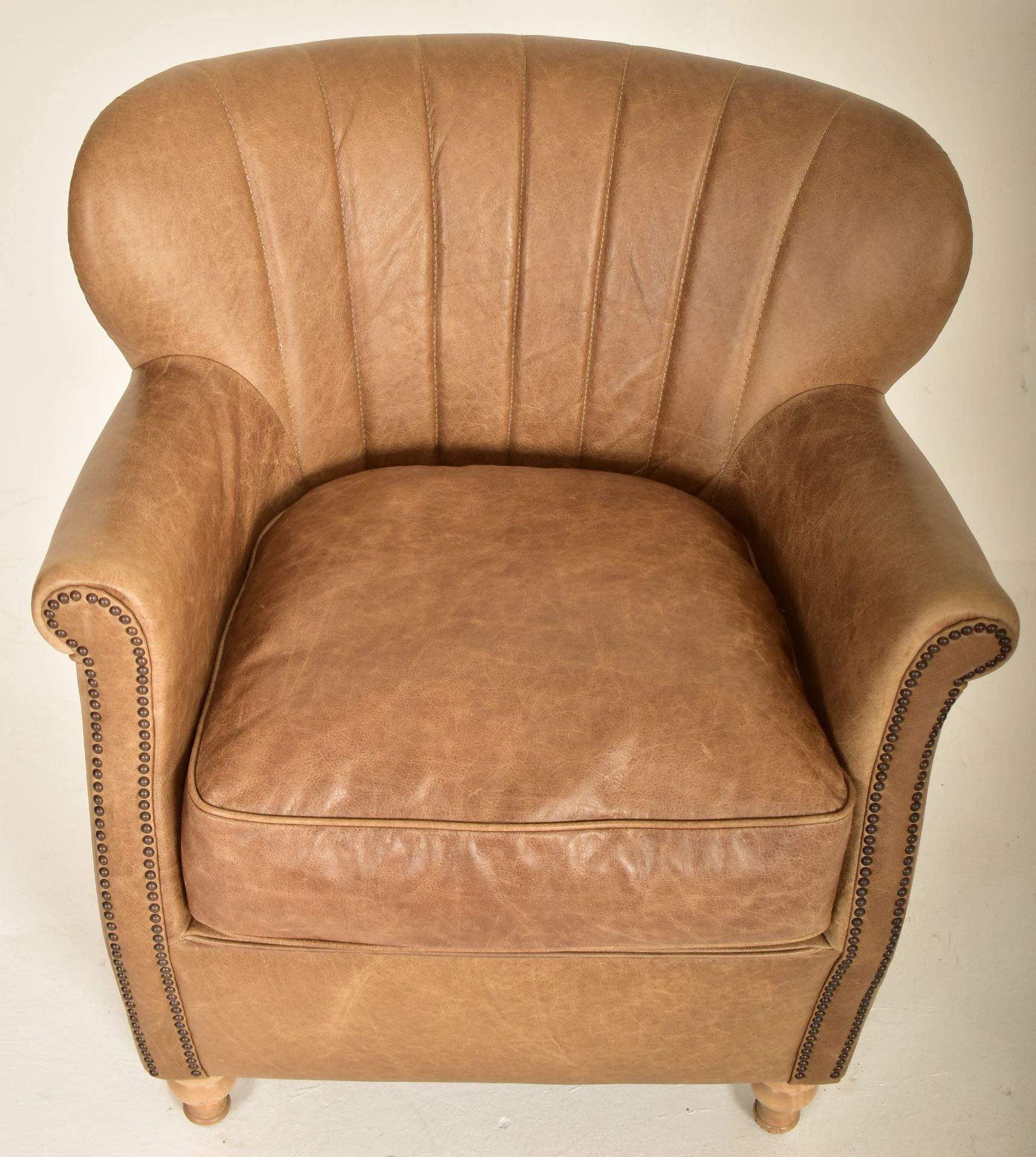 MILL HOUSE FURNITURE - PERCY RANGE - LEATHER ARMCHAIR - Image 2 of 6