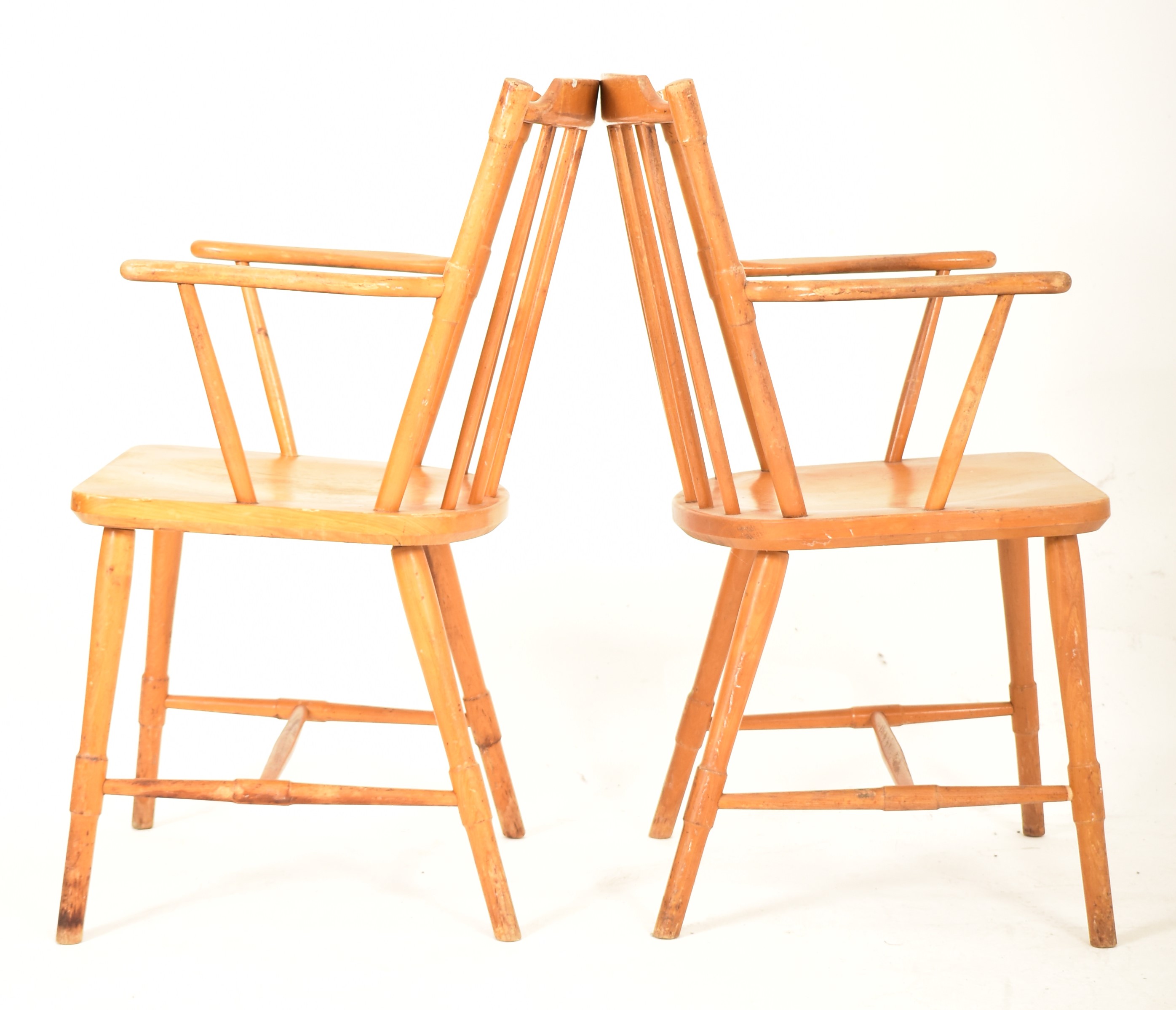 BORGE MOGENSEN - SET OF FOUR MID CENTURY BEECH FRAMED CHAIRS - Image 4 of 4