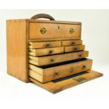 20TH CENTURY CQR OAK ENGINEERS WORKMAN'S TOOL CHEST