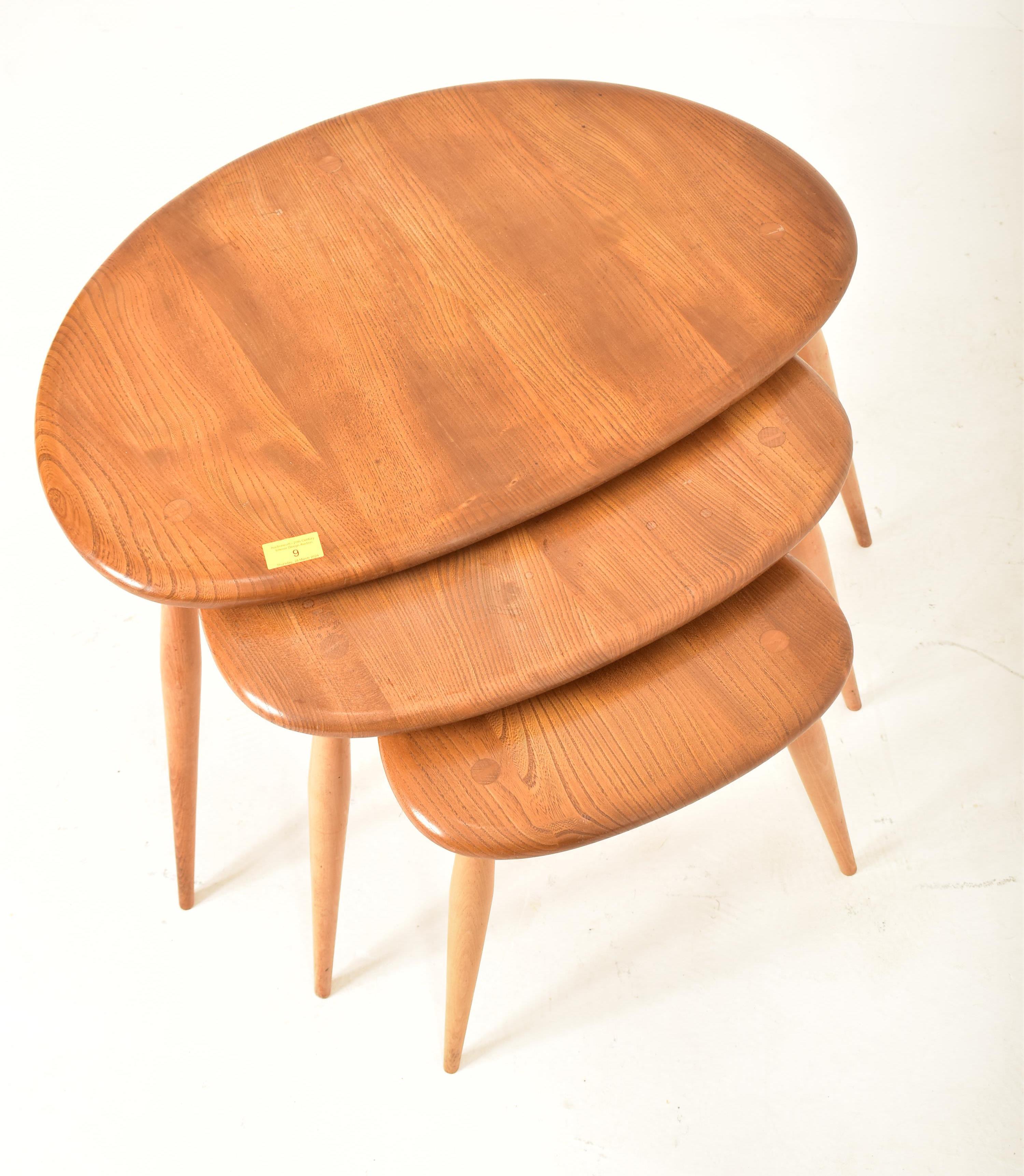 ERCOL - MODEL 354 - MID CENTURY PEBBLE NEST OF TABLES - Image 3 of 5