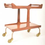 MID CENTURY DANISH INFLUENCED TEAK DRINKS TROLLEY