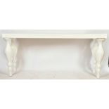 LARGE CONTEMPORARY DESIGNED GLOSS WHITE CONSOLE TABLE