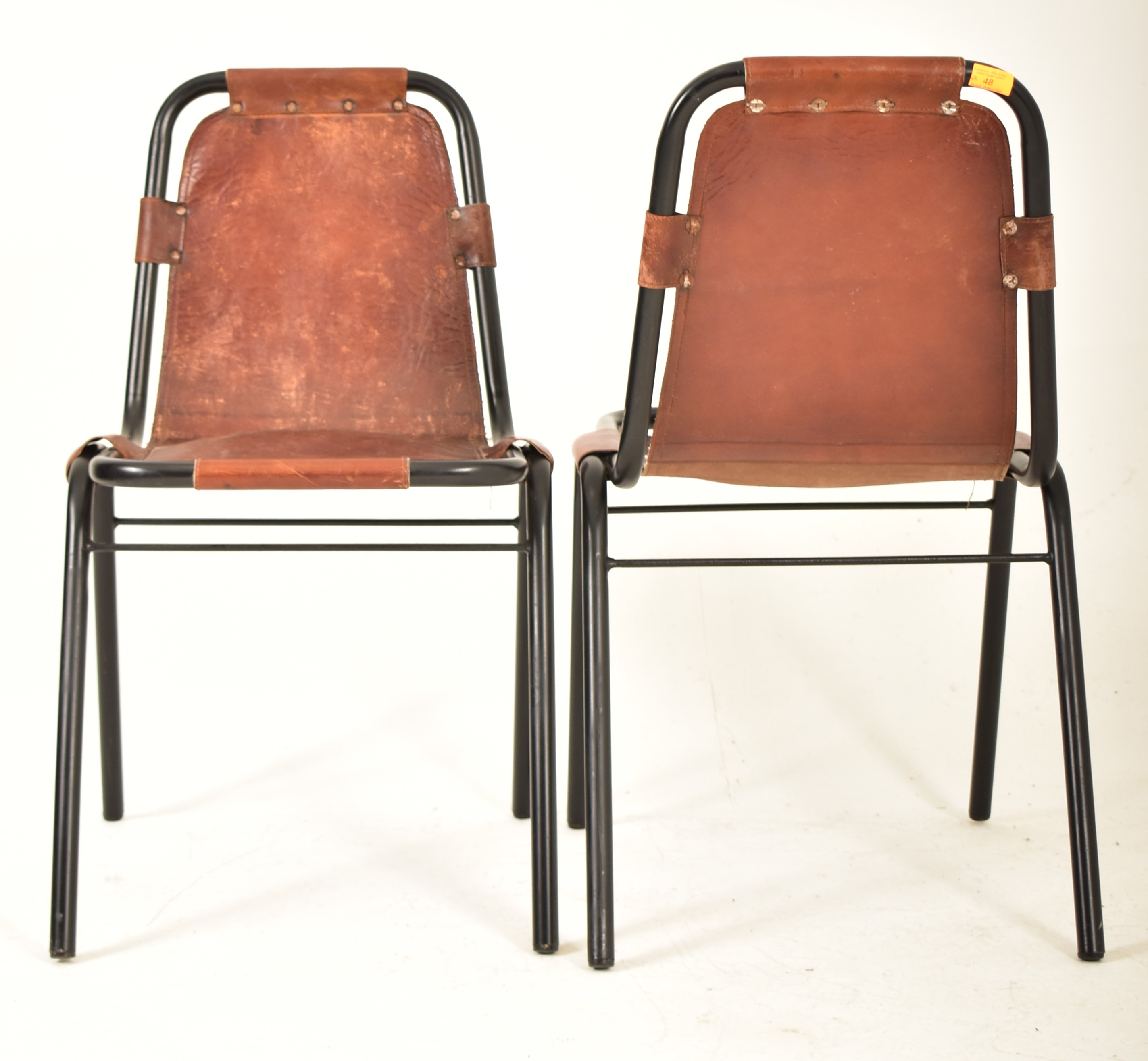 AFTER CHARLOTTE PERRIAND - LES ARC - PAIR OF CHAIRS - Image 3 of 5