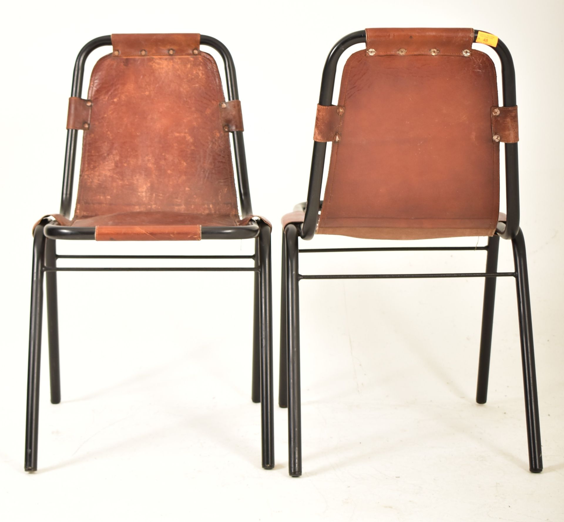 AFTER CHARLOTTE PERRIAND - LES ARC - PAIR OF CHAIRS - Bild 3 aus 5