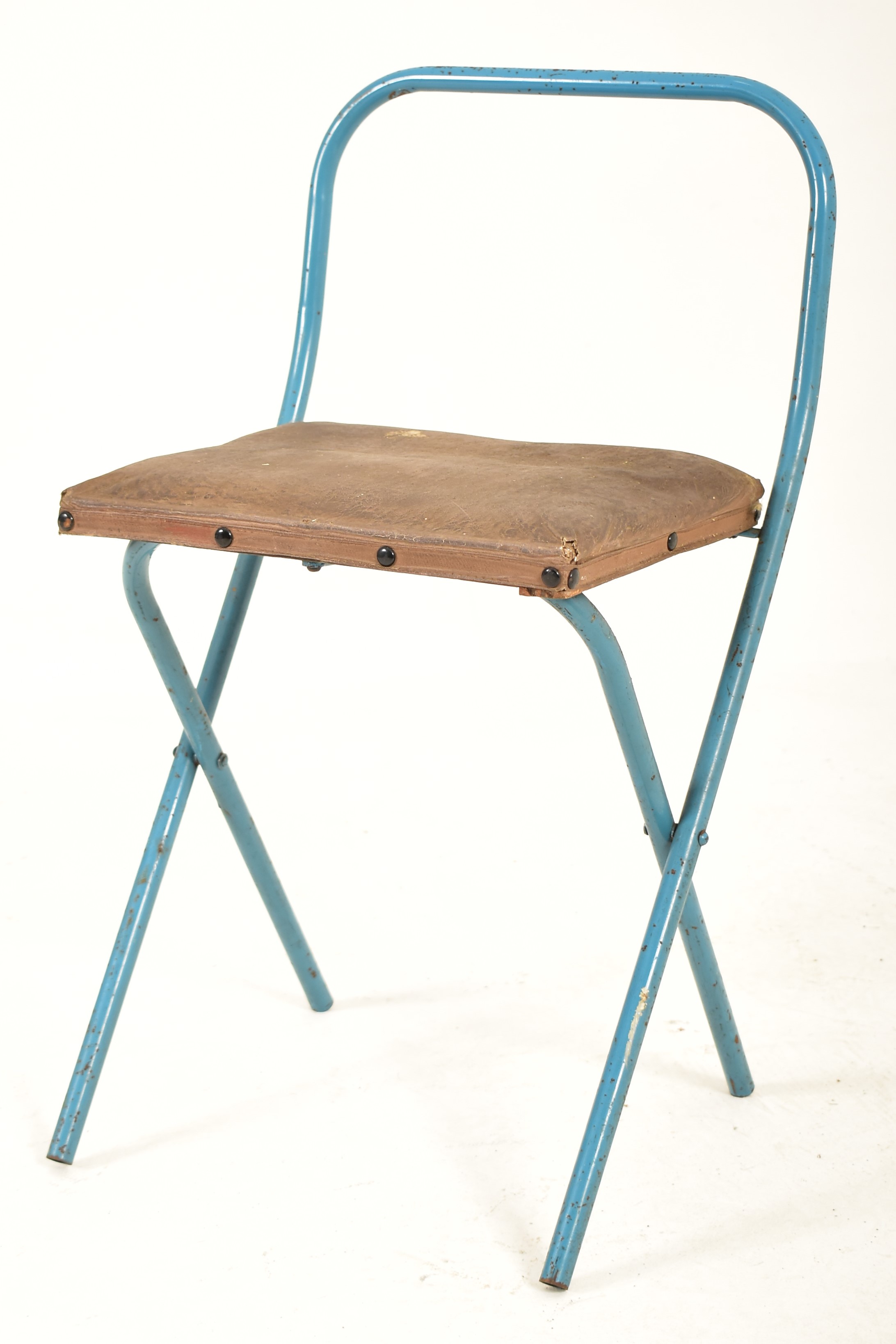 MID CENTURY OAK-PLY AND METAL CHILDREN'S SCHOOL DESK - Image 5 of 6