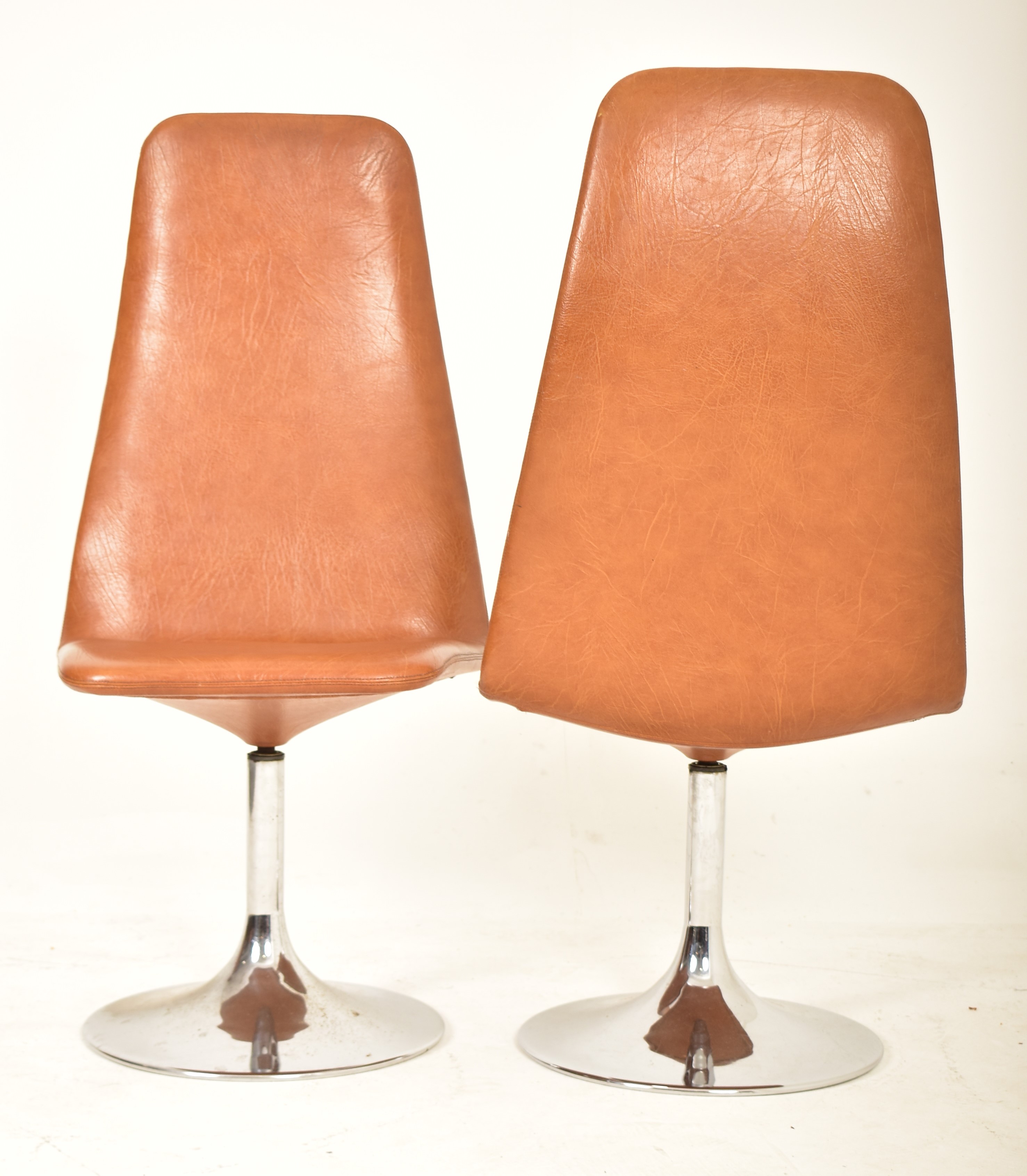 JOHANSON DESIGN - SET OF SIX 1960S SWEDISH LEATHER CHAIRS - Image 5 of 7