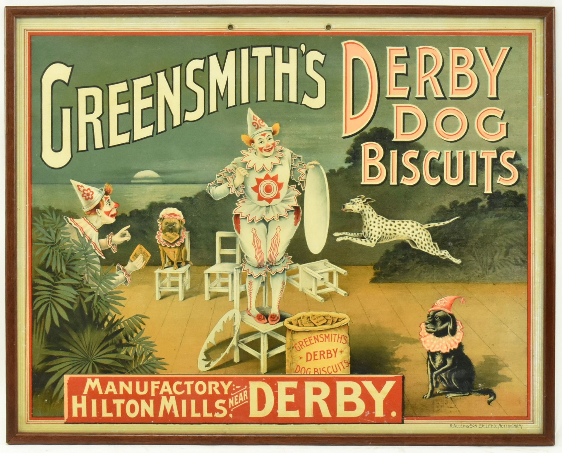 VINTAGE ADVERTISING - GREENSMITH'S DERBY DOG BISCUITS CARD - Image 2 of 7