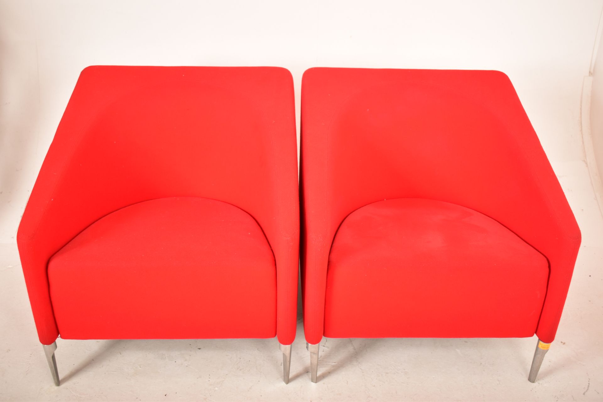 ARTIFORT - RED SEVEN - PAIR OF 2003 EASY LOUNGE ARMCHAIRS - Image 2 of 4