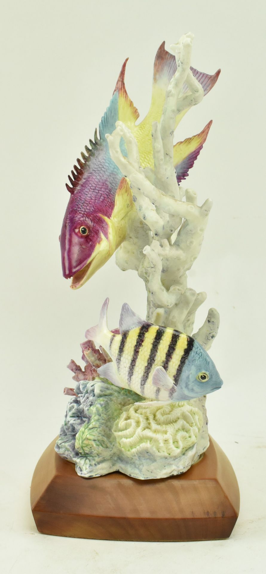 1950S ROYAL WORCESTER FISH SCULPTURE BY RON VAN RUYCKEVELT - Image 3 of 8