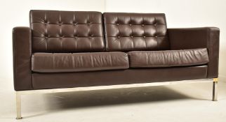 FLORENCE KNOLL STYLE - CONTEMPORARY TWO SEATER SOFA