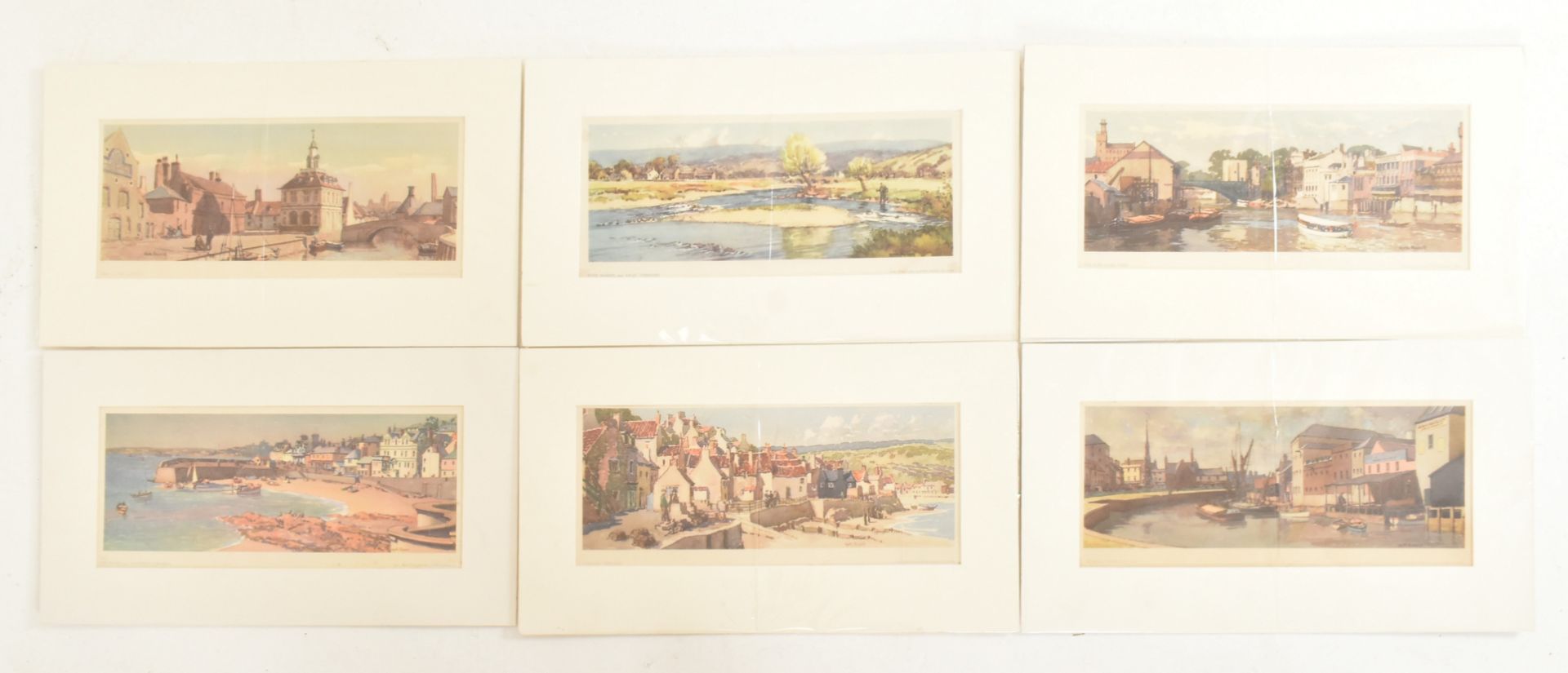 SIX BRITISH RAIL CARRIAGE PRINTS FROM GYRTH RUSSELL PAINTINGS