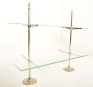 ART DECO CHROME AND GLASS SHOP DISPLAY STAND