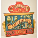 OLD TIME JUVENILE STRIKER - 20TH CENTURY FAIRGROUND SIGN