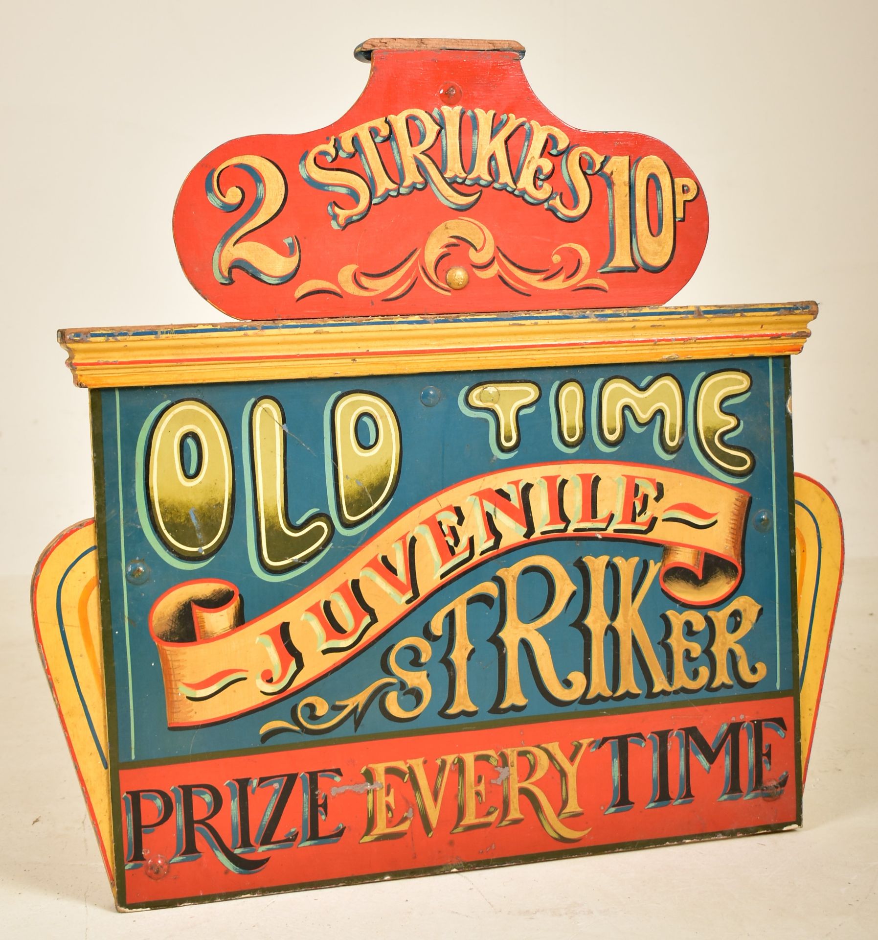 OLD TIME JUVENILE STRIKER - 20TH CENTURY FAIRGROUND SIGN