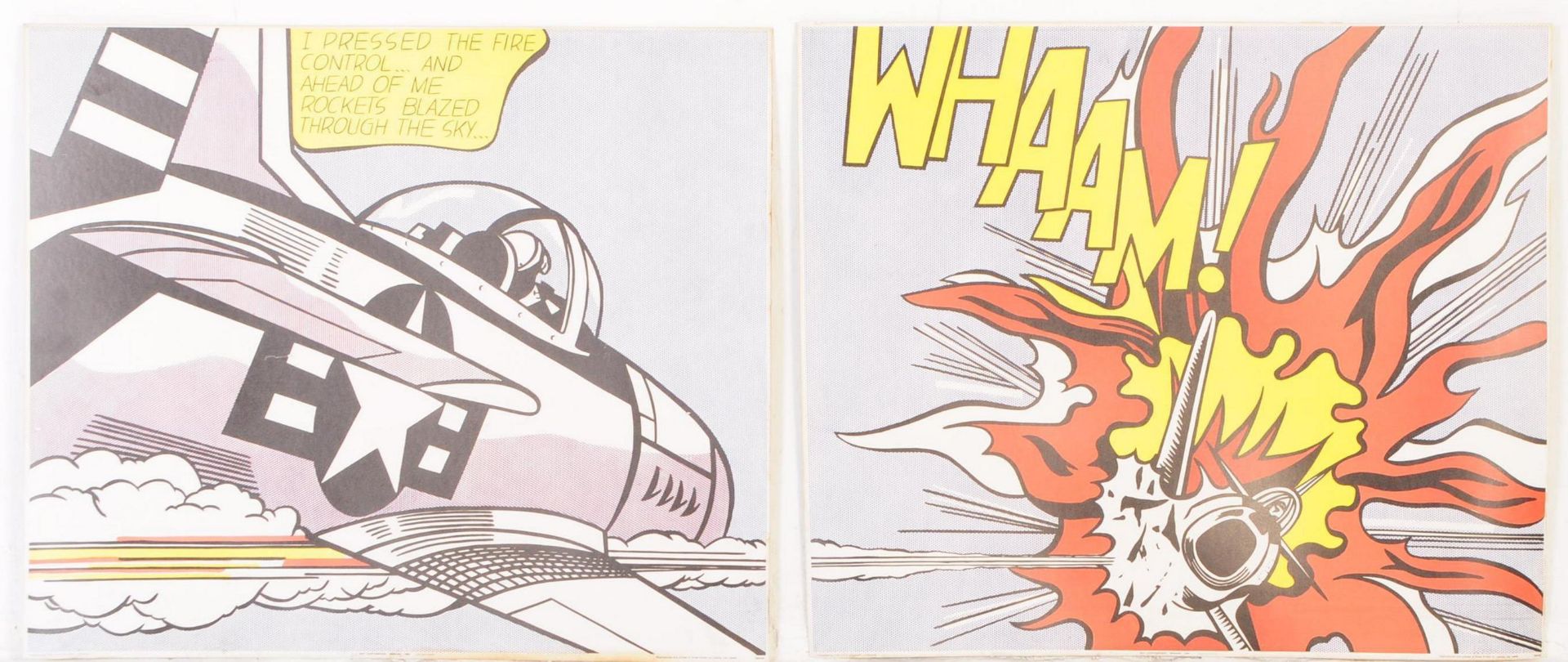 ROY LICHTENSTEIN WHAAM! PRINT - PUBLISHED BY TATE GALLERY