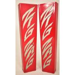 ZIG ZAG - PAIR OF 20TH CENTURY FAIRGROUND ACRYLIC UPRIGHTS