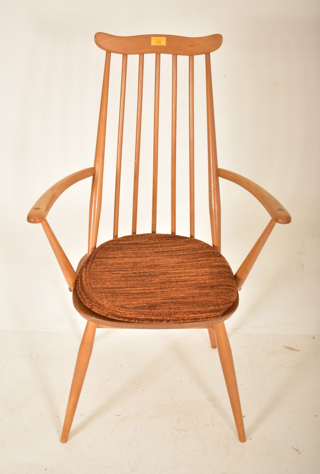 ERCOL - MUSTACHE MODEL - MID CENTURY BEECH & ELM CHAIR - Image 2 of 4