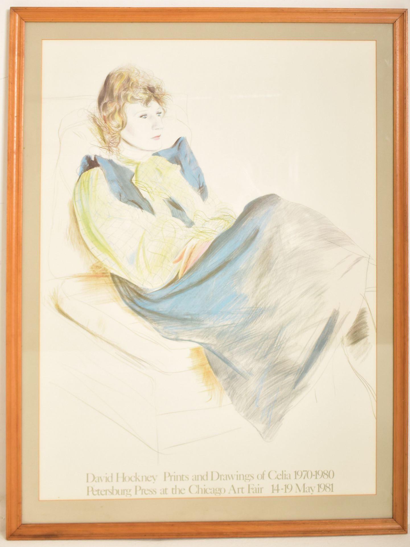 AFTER DAVID HOCKNEY - VINTAGE PRINT OF CELIA BRITWELL - Bild 3 aus 5