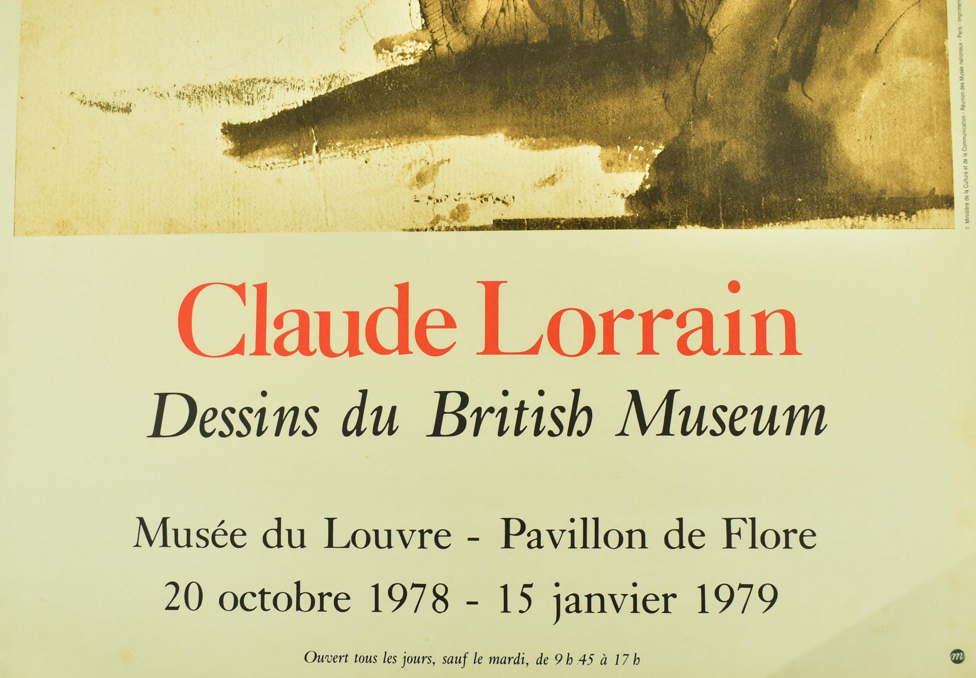 CLAUDE LORRAIN - MUSEE DU LOUVRE EXHIBITION POSTER 1978 - Bild 4 aus 5