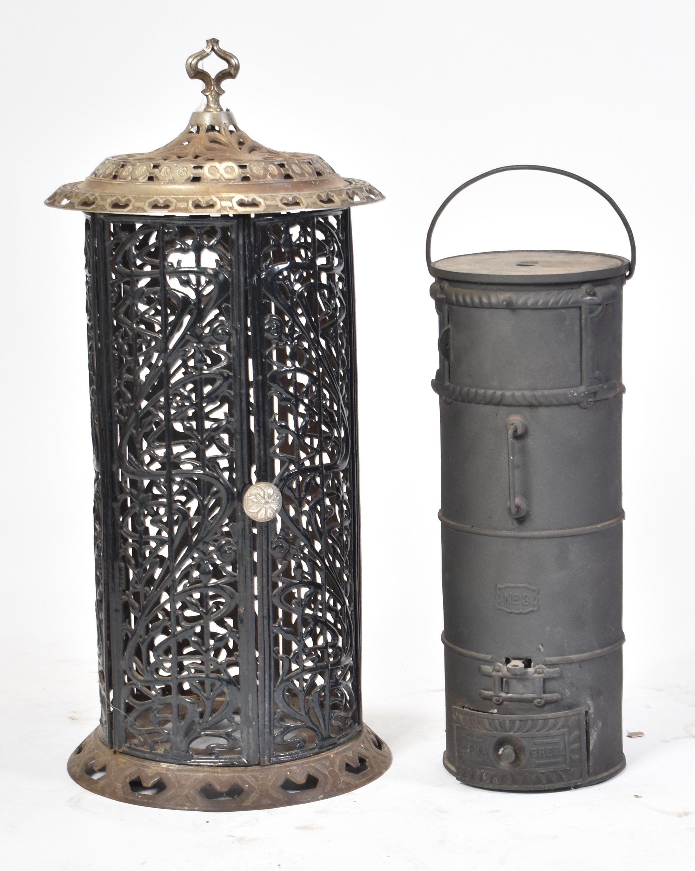 19TH CENTURY FRENCH CAST IRON CONSERVATORY WOOD BURNER - Image 3 of 3