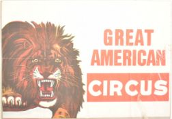 GREAT AMERICAN CIRCUS - VINTAGE ADVERTISING POSTER