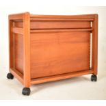 MID CENTURY DANISH DESIGNER TEAK SEWING TROLLEY