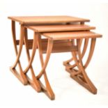 RETRO MID 20TH CENTURY NATHAN CITADEL TEAK NEST OF TABLES