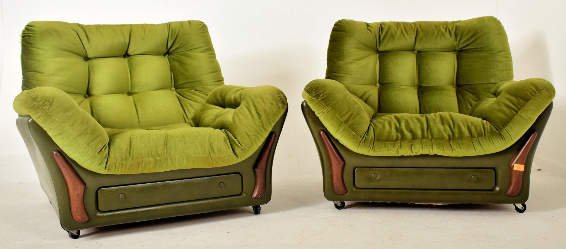 DYKES FURNITURE - PAIR OF MID CENTURY SCOTTISH ARMCHAIRS