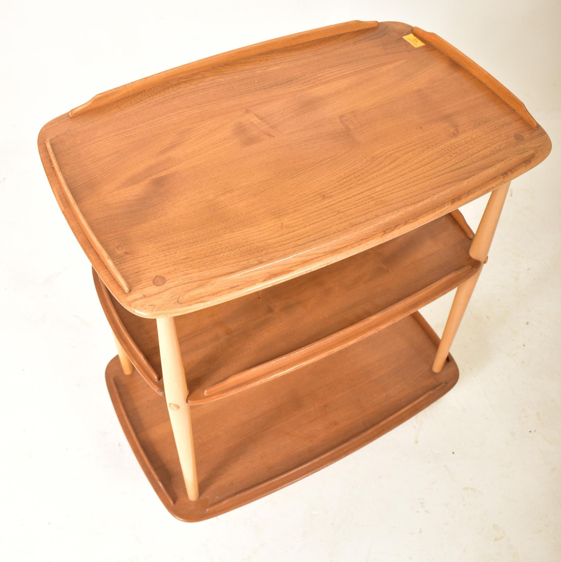 ERCOL - MODEL 361 - MID CENTURY BEECH AND ELM DRINKS TROLLEY - Image 2 of 4