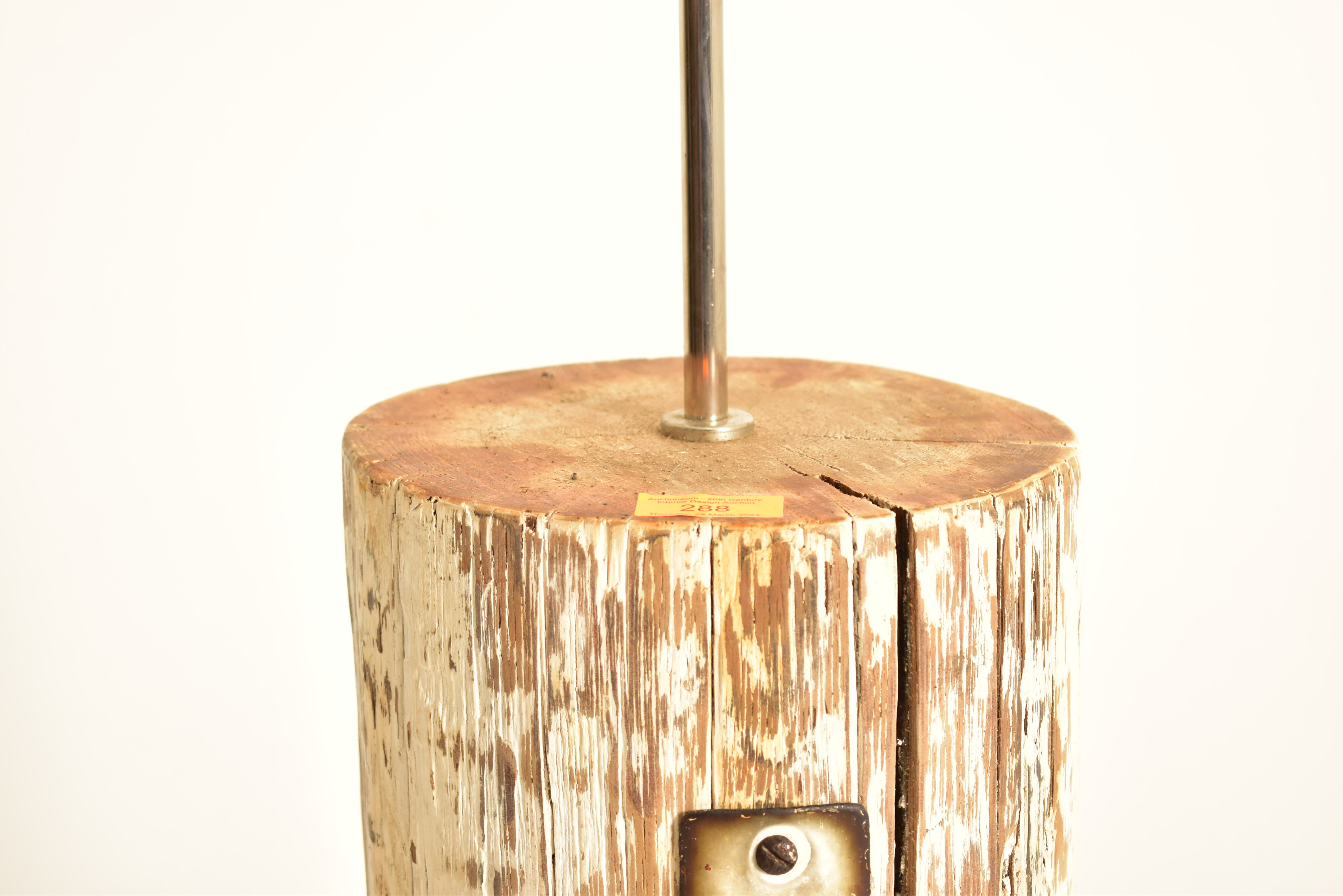 BESPOKE VINTAGE FLOOR STANDARD LAMP FROM TREE TRUNK - Image 3 of 5