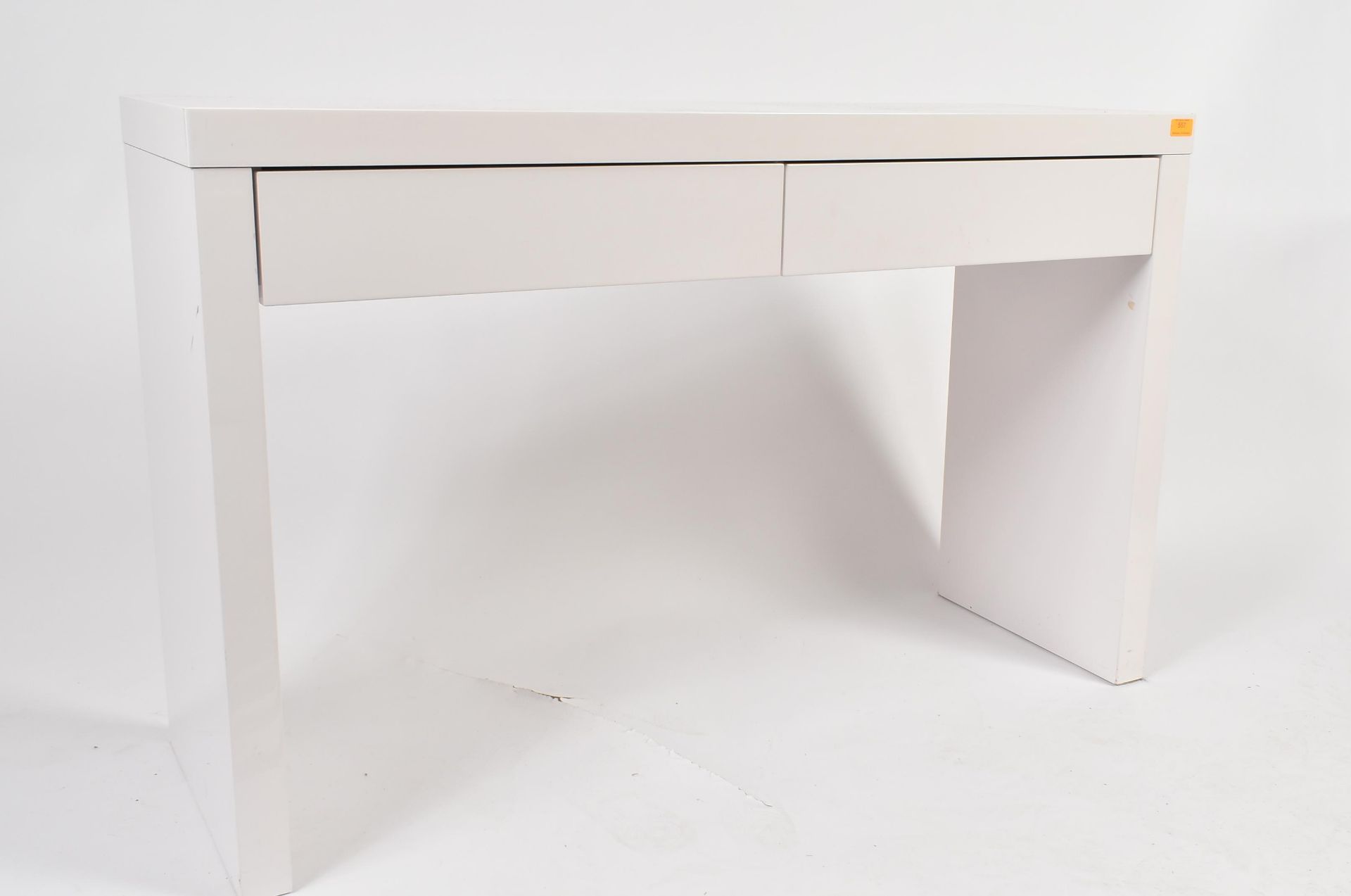 CONTEMPORARY WHITE GLOSS OFFICE DESK TABLE