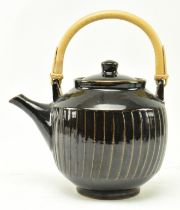 DAVID LEACH, LOWERDOWN POTTERY - STONEWARE CUT-SIDED TEAPOT