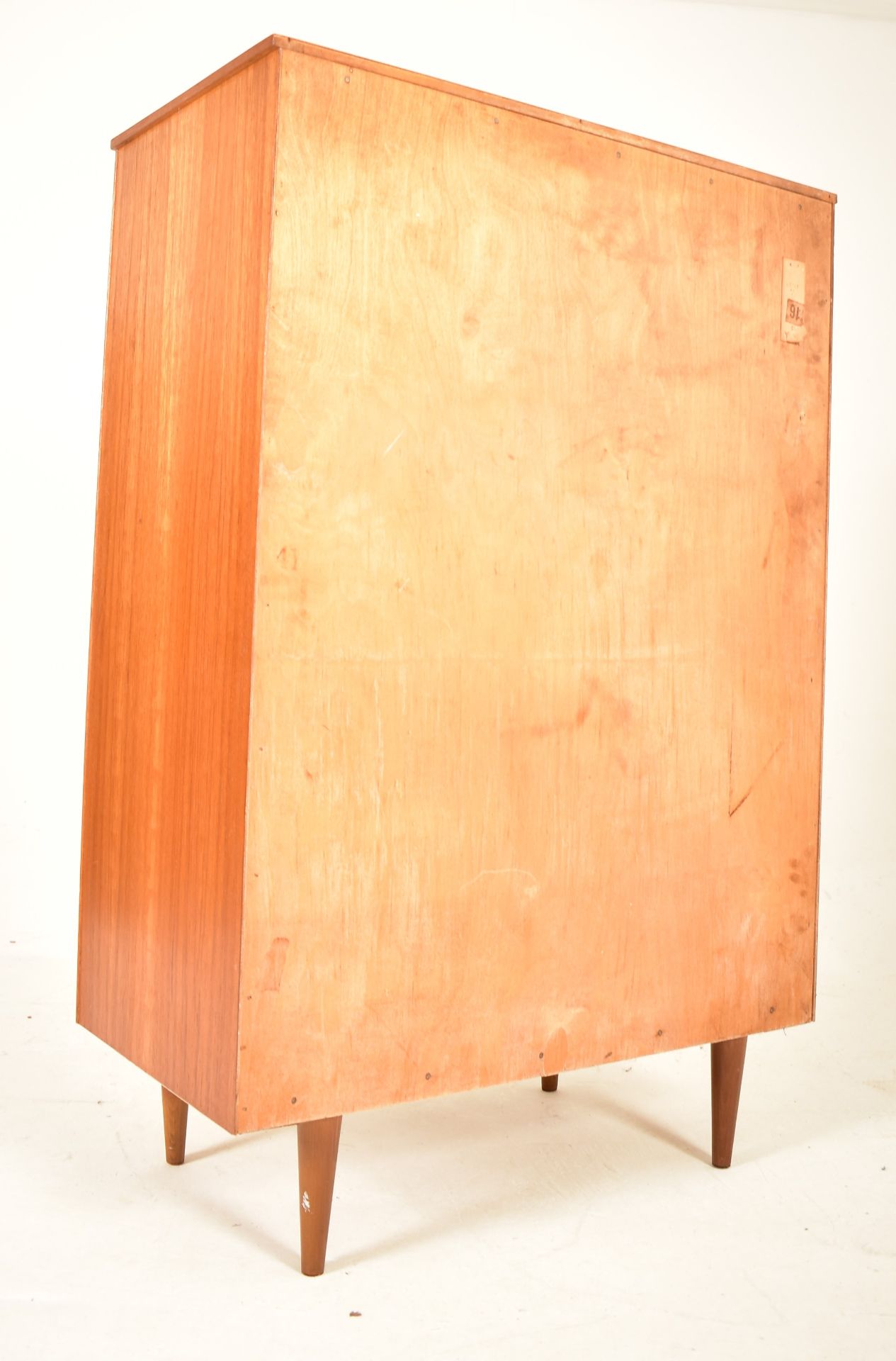 LEBUS FURNITURE - MID CENTURY TEAK UPRIGHT CHEST OF DRAWERS - Image 5 of 5