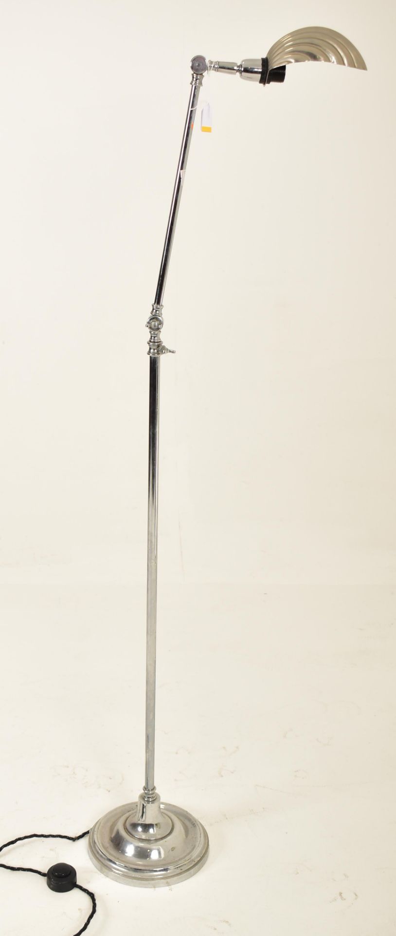 ART DECO STYLE 20TH CENTURY CHROME METAL FLOOR LAMP