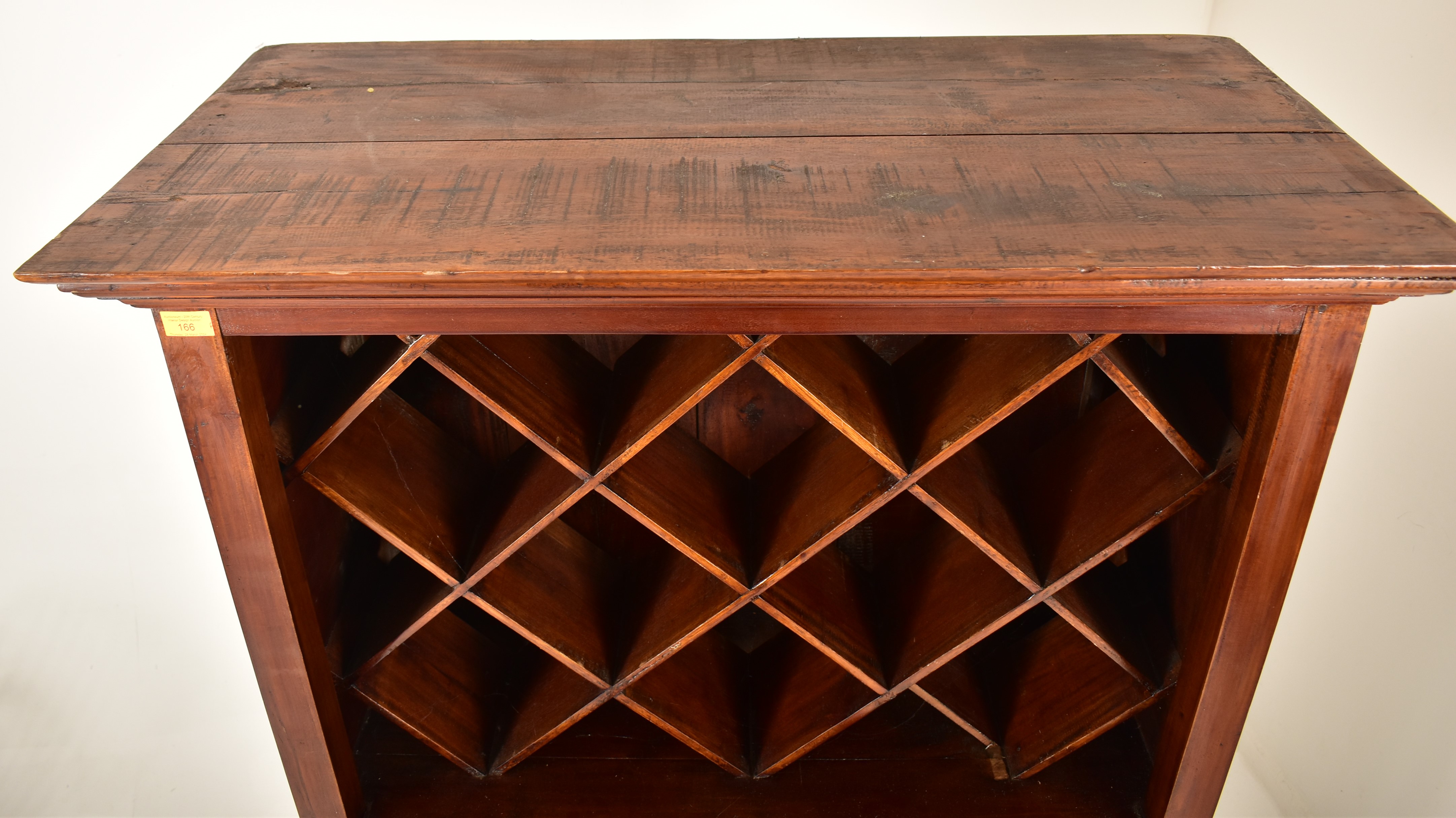 20TH CENTURY HARDWOOD WINE CABINET ON FEET - Image 2 of 7