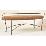 CONTEMPORARY WROUGHT IRON BENCH / LOVE SEAT