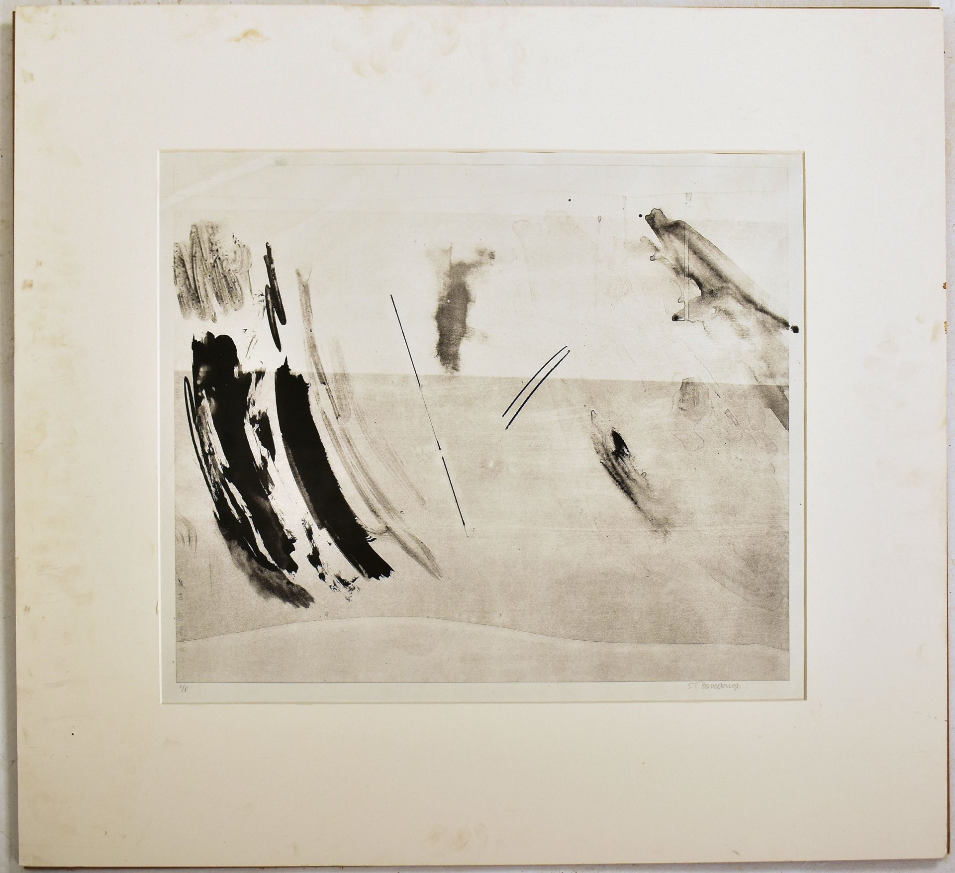 STEVE BARRACLOUGH (IRISH, 19530-1987) - UNTITLED 1982 LITHOGRAPH - Image 2 of 4